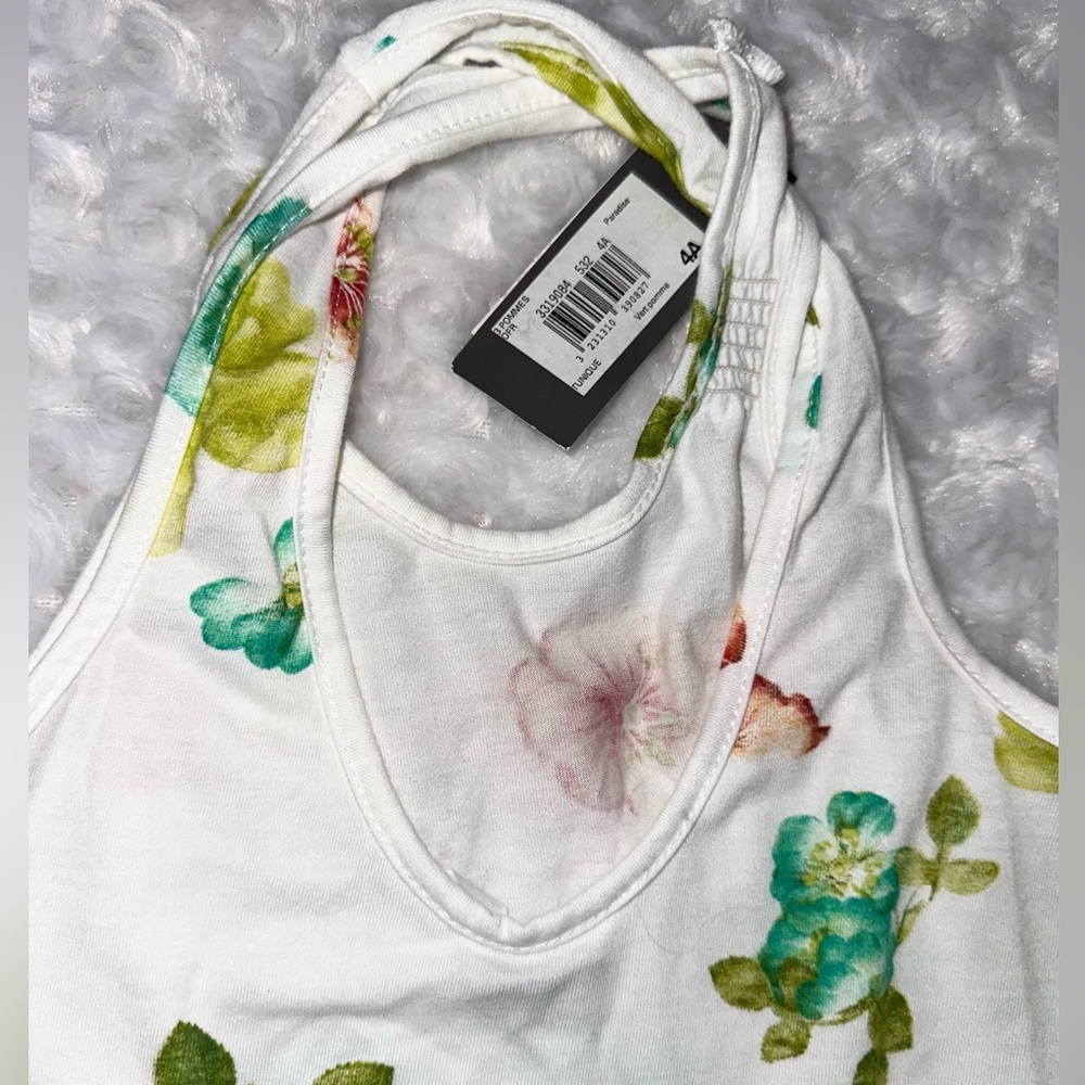 3 Pommes Girls Size EU 104=US 4 Racer Back Floral Midi Dress - Picture 5 of 10